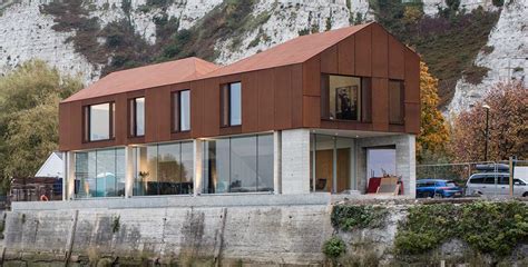 rusty metal house lewes|steel clad homes in lewes.